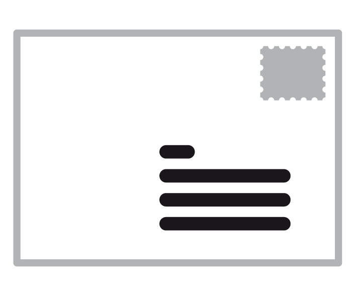 Uk-Symbol: Anschrift